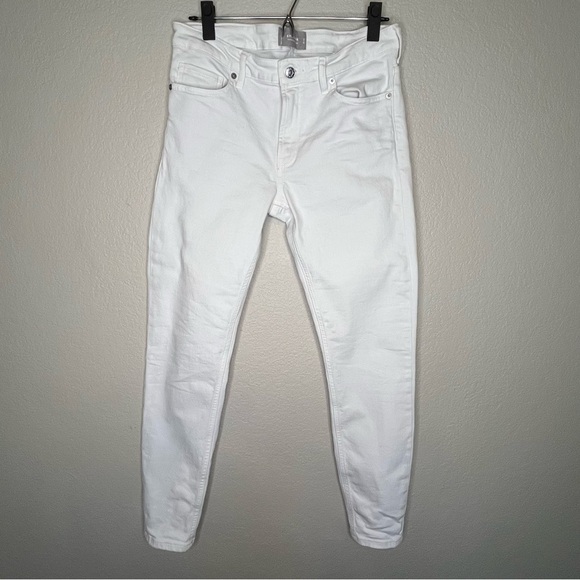 Everlane Denim - Everlane White Mid Rise Skinny Jeans Size 28 Tall